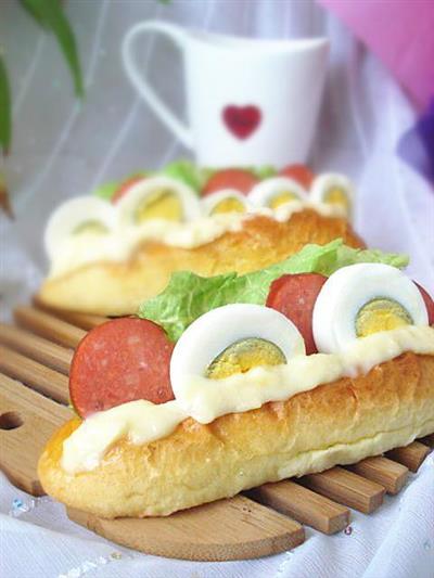 Corn salad hot dogs