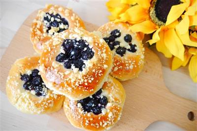 Blueberry pudding packaged