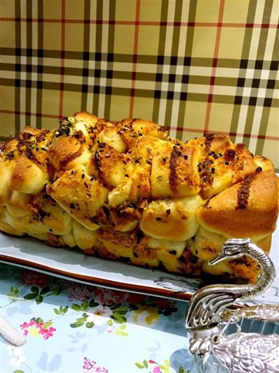 Pequeño pan de carne trucha