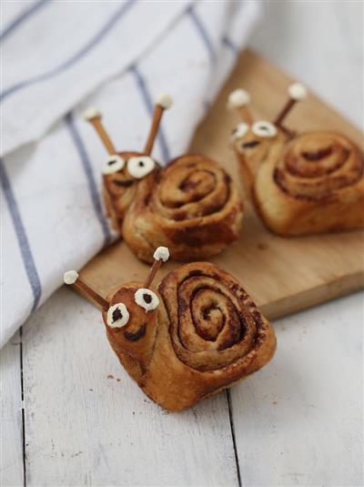 Pequeño caracol azúcar coco pan de coco