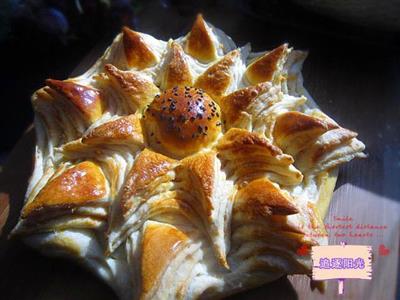 Salad and flower bread