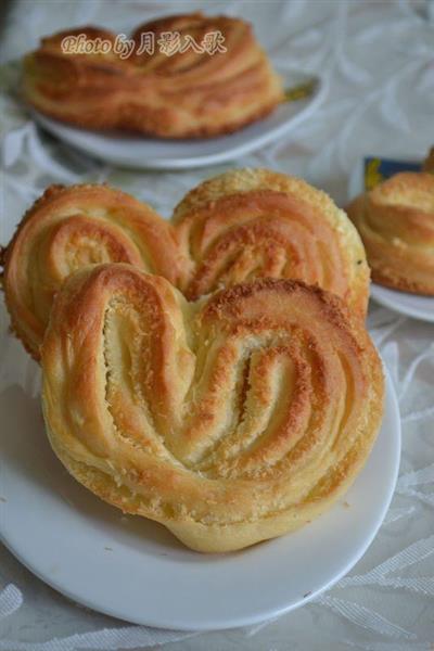 Heart-shaped bread