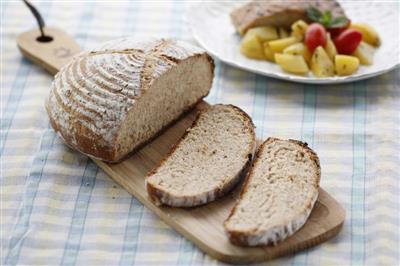 Black wheat French country bread