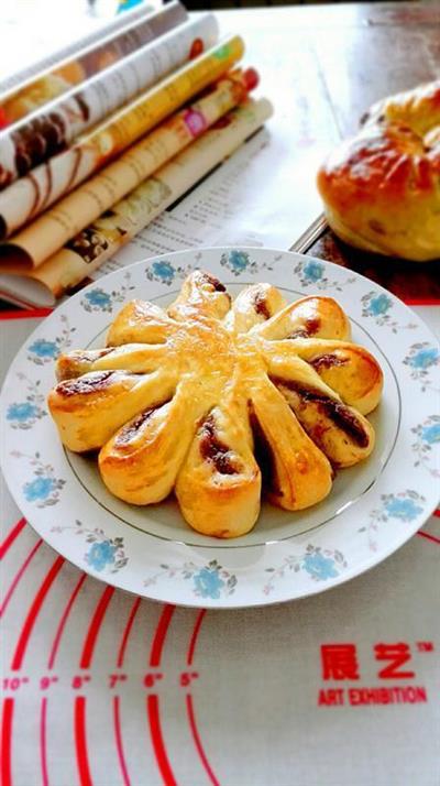 Flower bean sandbread