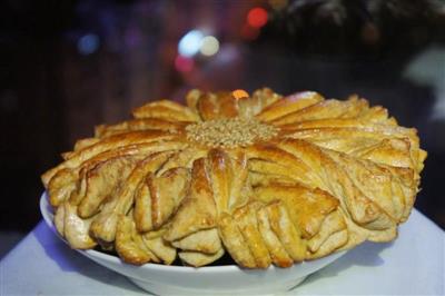 Whole wheat semilla salada florada