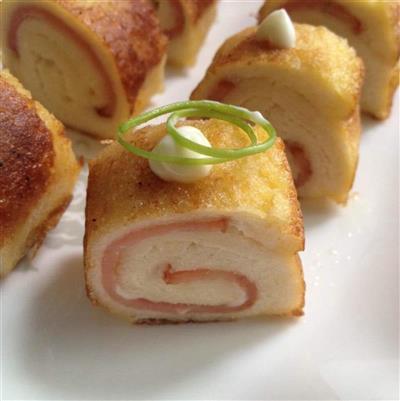 Ham salad rolls