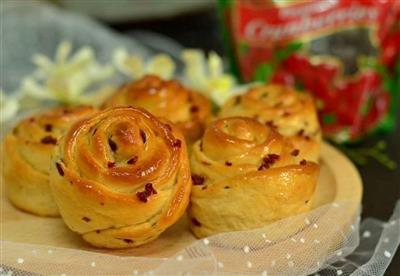 Cranberry and rose bread