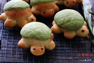 Funny little turtle bread