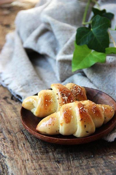 Rollos de pan de lavanda