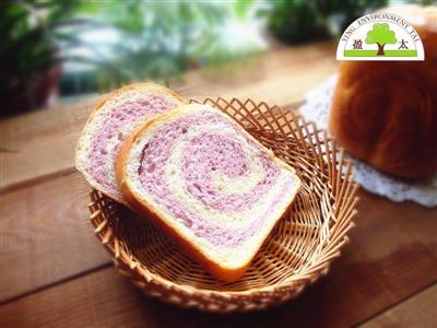 Purple patata toast bicolor