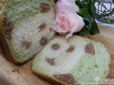 Panda bread is baked