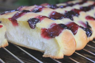 El control de bluberry comer termin reun adicto pan de blueberry