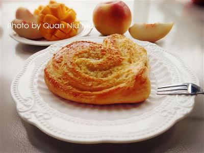 Heart-shaped bread