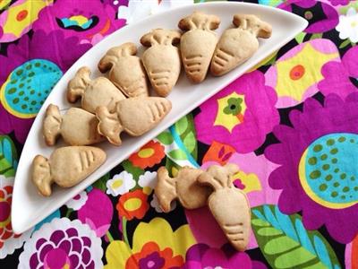 Banana-flavored rice flour cookies