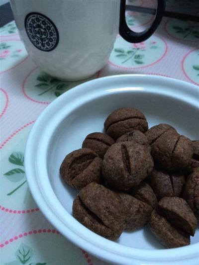 Coffee bean cookies