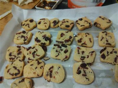 Cranberry butter cookies