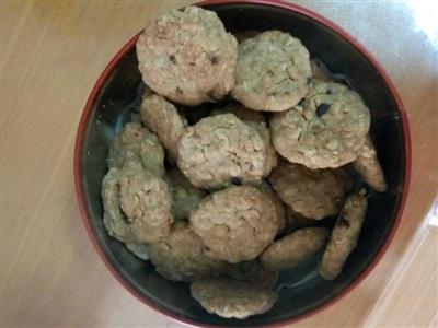 Red sugar oat biscuit