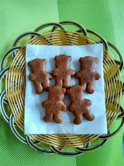 Galletas de osito chocolate