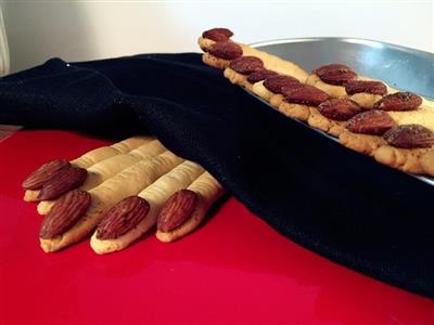 The witch's finger biscuits for Halloween, would you dare eat them?