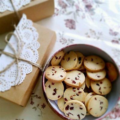 Handmade cranberry biscuits