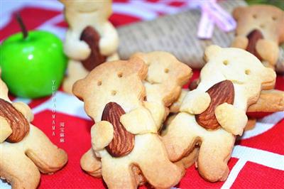 Pequeño oso galleta de almendra