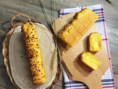 Calabaza pequeño pan de carne fresca