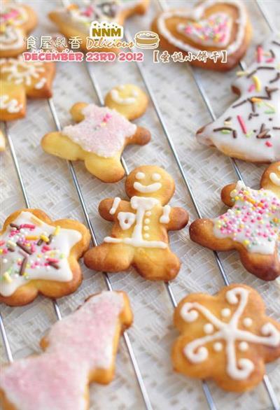 Pequeñas galletas navideñas