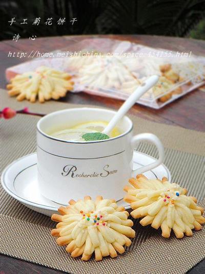 Handmade flower cookies