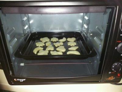 Simple crema pequeñas galletas