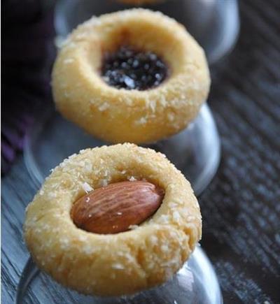 Blueberry cacahuete frutoño pequeña tarta