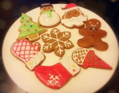 Gingerbread hombre y galletas de Navidad