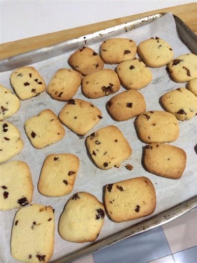 Red and white biscuits