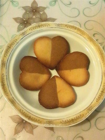 Heart-shaped biscuits