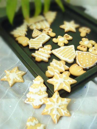 Pequeñas galletas navideñas