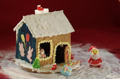 Casa de pastel de Navidad