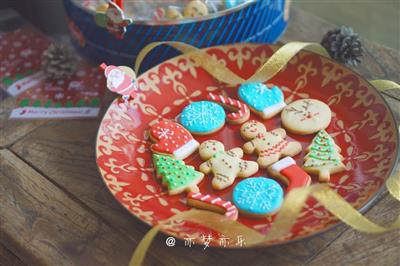 Navidad dulce crema galleta