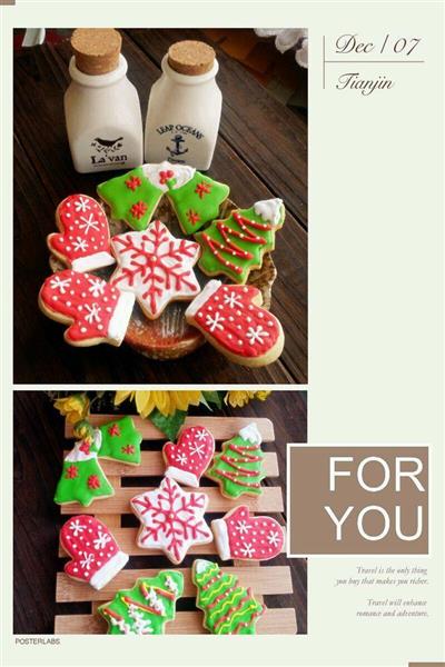 Christmas cream cookies