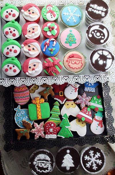 The beautiful Christmas cookies