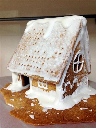 Casa de pastel de Navidad