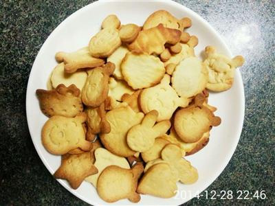 Cartoons of butter cookies