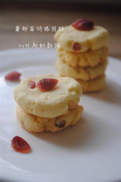 Con historias de amor románticas las galletas Margarita de arándanos