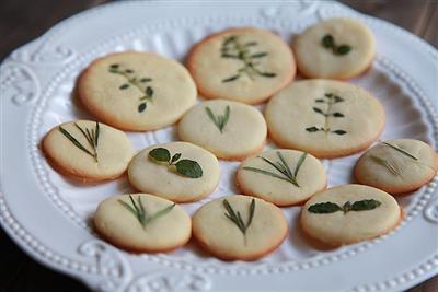 Jardín galletas de vainilla