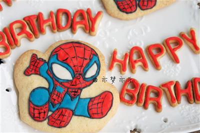 Q version of the Spider-Man sugar cream cookie