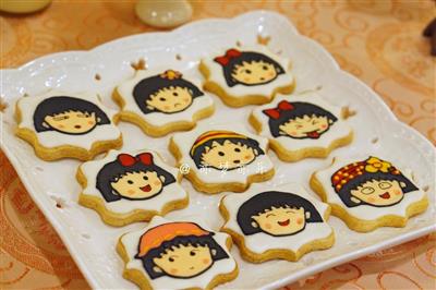 Cherry peel face cookies