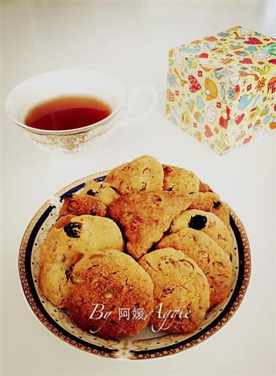 Después té galletas de frutas aroma