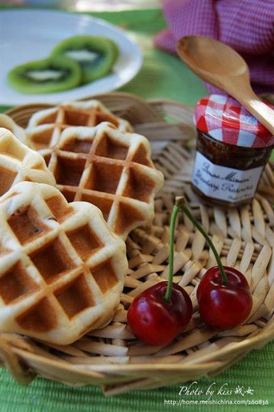 Grapefruit waffles