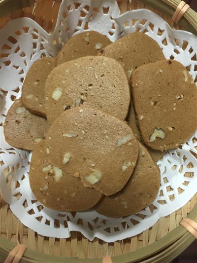 Rojo azúcar nuez sesamo galleta