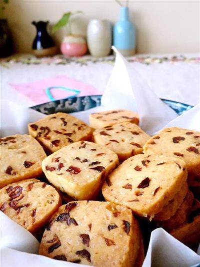 Handmade cranberry cookies