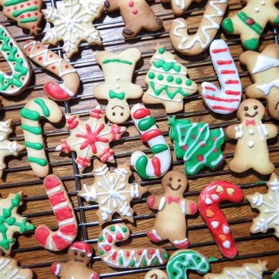 Sugared Christmas cookies