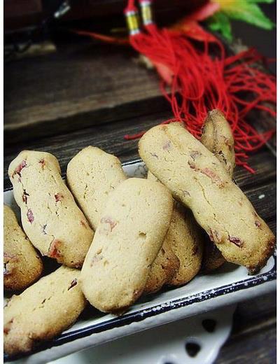 The cranberry finger cookie